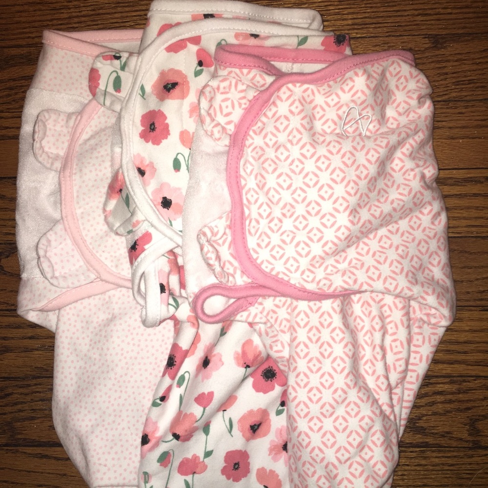 Bundle of pink SwaddleMe swaddles